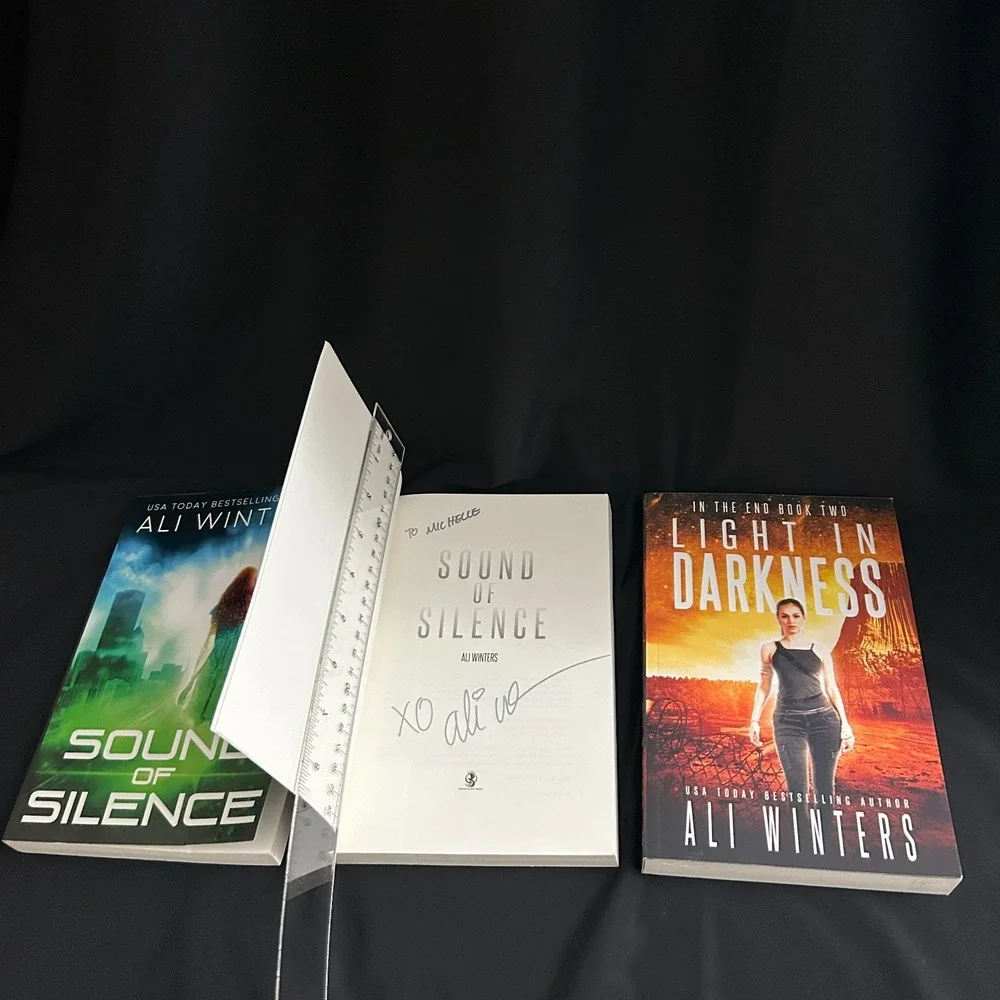 Ali Winters: Lot of 3 Signed Books — Sound of Silence + Light in Darkness SIGNED